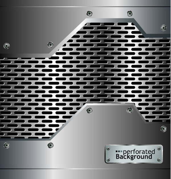 Metal perforated vector background 01 perforated metal   