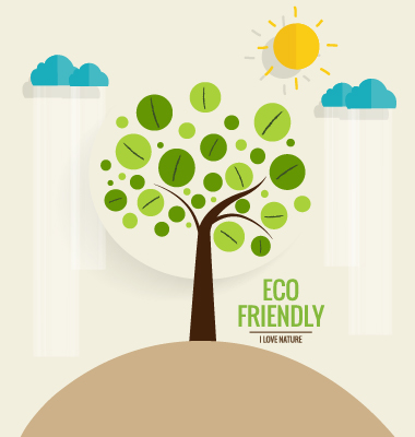 Eco friendly love nature vector template 01 template nature love eco friendly eco   