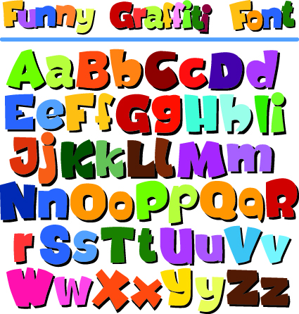 Diverse alphabet elements vector art 02 elements element Diverse alphabet   