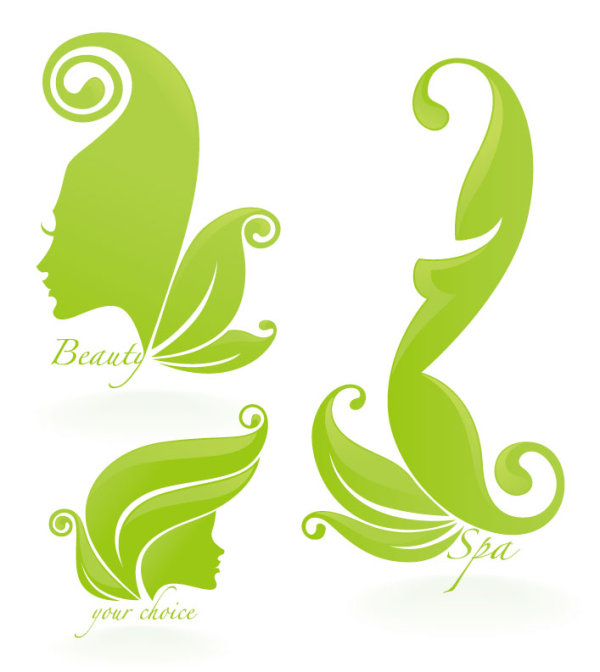 Beauty Silhouettes elements background vector 05 silhouettes silhouette elements element beauty   