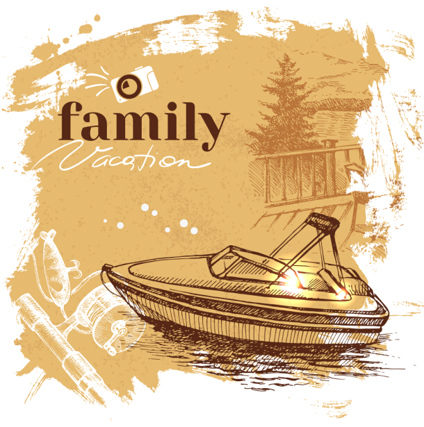 Family grunge background vector 02 grunge family background   