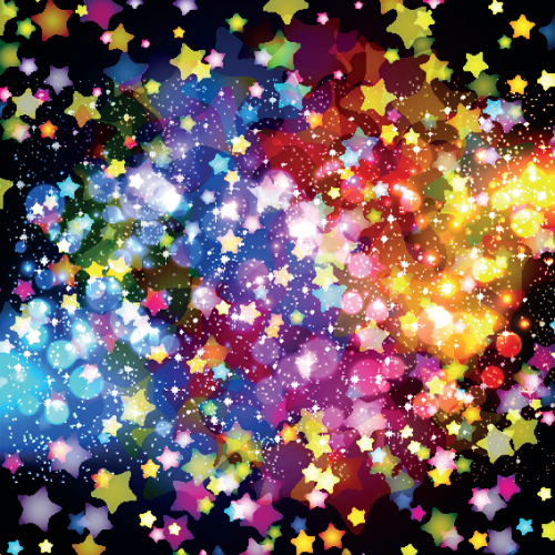 Colorful Stars and glitter vector backgorunds set 05 stars glitter colorful   