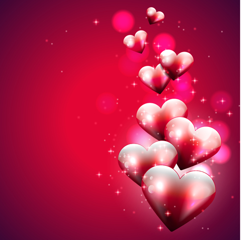 Red style Valentine cards design elements vector 03 Valentine red elements element cards card   