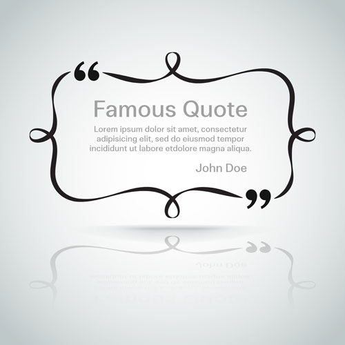 Text frames for quote vector 01 text quote frames for   