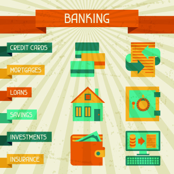 Vintage Banking and finance design vector 02 vintage tag finance banking   