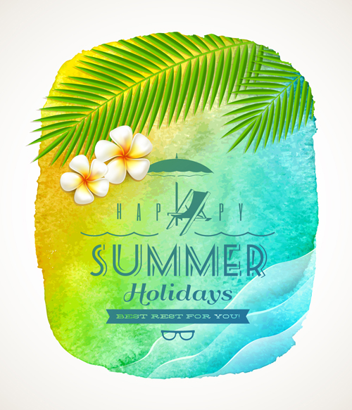 Enjoy summer time creative vector material 01 vector material time summer material Enjoy creative   