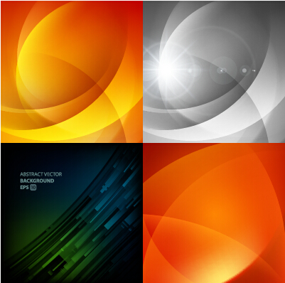 Colored abstract art background vectors set 02 colored background abstract art   