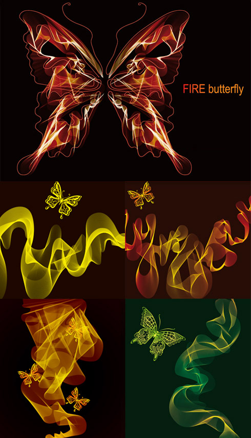 Smoke butterfly background design vector smoke butterfly vector to download   