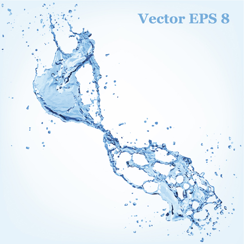 Water splash effect vector background set 13 water splash effect background   