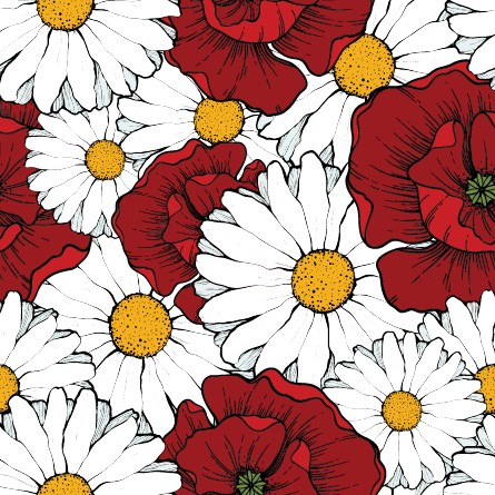 Beautiful flowers seamless pattern art vector 04 seamless pattern flower Beautiful flowers beautiful   