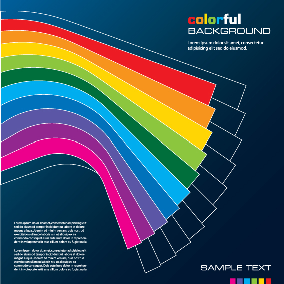 Rainbow of Business backgrounds vector 05 rainbow elements element business background business   