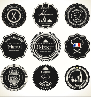 Quality label with badge vintage style vector 06 Vintage Style vintage quality label badge   