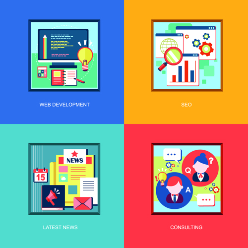 Flat infographics icons creative vector 01 infographics infographic icons icon creative   