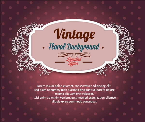 Elegant Vintage background set 03 vintage vector illustration illustration elegant background   