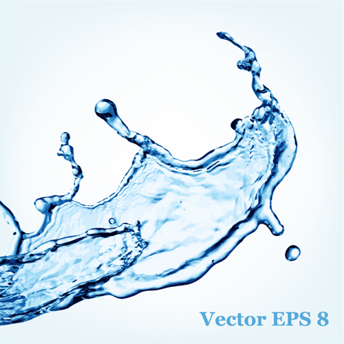 Water splash effect vector background set 15 water splash effect background   