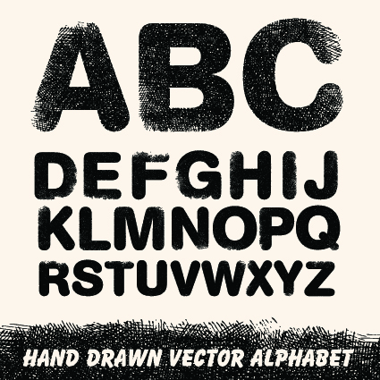 Diverse alphabet elements vector art 05 elements element Diverse alphabet   