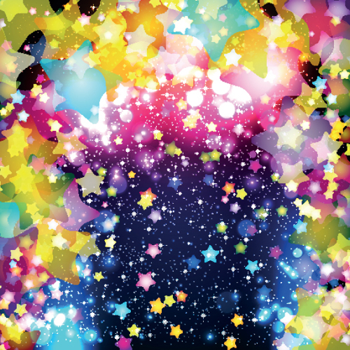 Colorful Stars and glitter vector backgorunds set 03 stars glitter colorful   