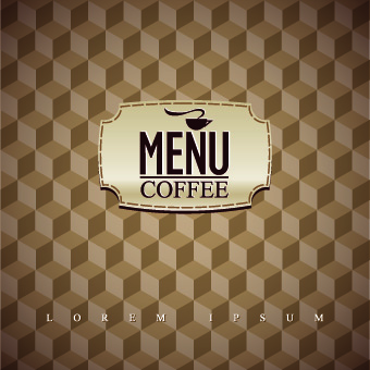 Coffee house menu cover vector 05 menu house cover Coffee house coffee   