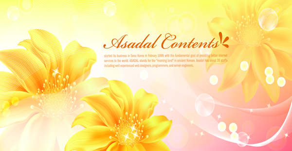 Yellow style flower background vector 02 yellow flower background flower background vector   