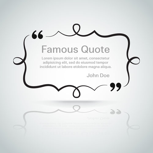 Text frames for quote vector 04 text quote frames for   