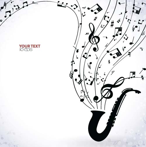 Jazz with Music Note background vector note music Jazz background   