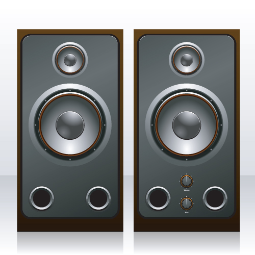 Different Speaker System design vector set 02 system speaker different   