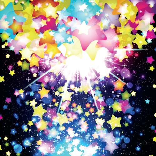 Colorful Stars and glitter vector backgorunds set 02 stars glitter colorful   