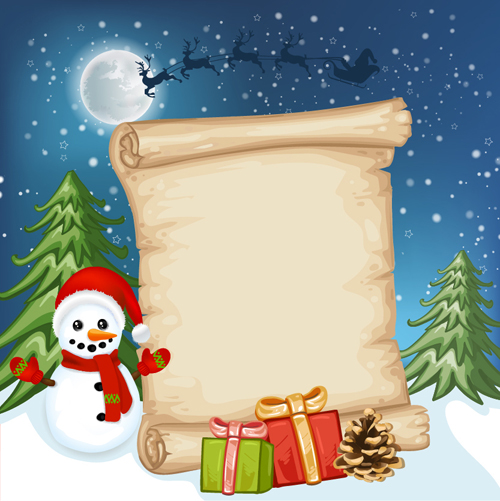 2016 christmas elements with parchment background vector 05 parchment elements christmas background 2016   