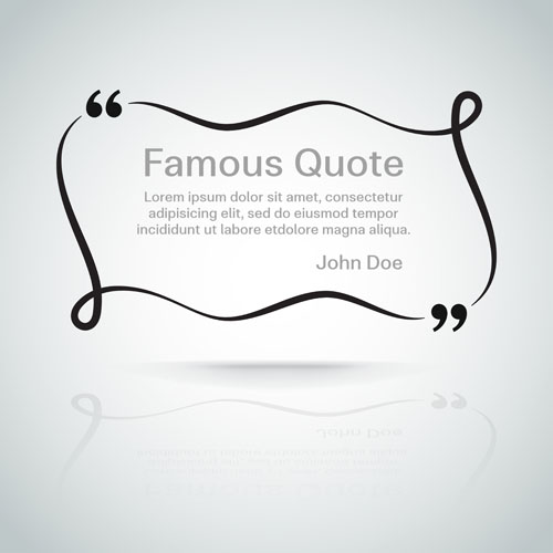 Text frames for quote vector 06 text quote frames for   