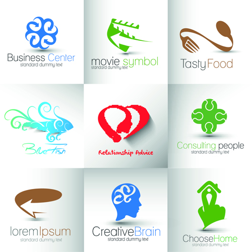 Modern business logos design art vector 01 modern logos logo business   