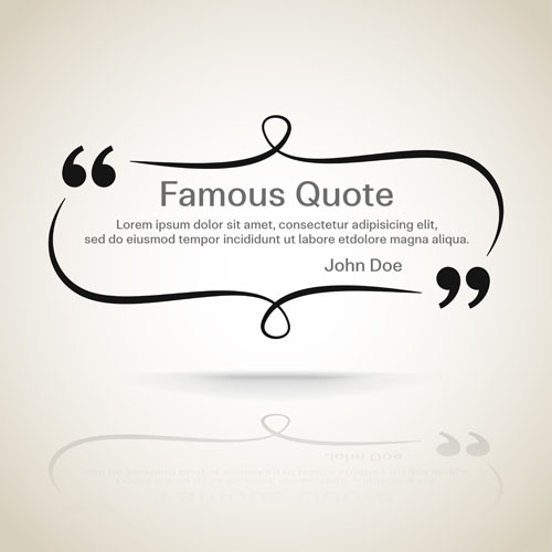 Text frames for quote vector 10 text quote frames for   