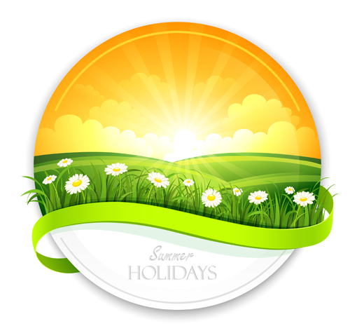 Sunlight with Nature Banners vector 04 sunlight nature banners banner   