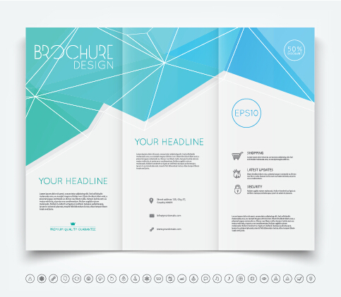 Brochure tri 31543 Tri fold template brochure   