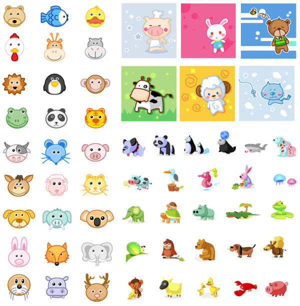 Animal icon vector set 02 vector vector icon Animal   