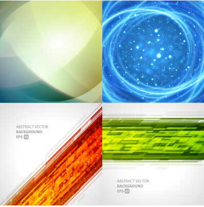 Colored abstract art background vectors set 16 colored background abstract   