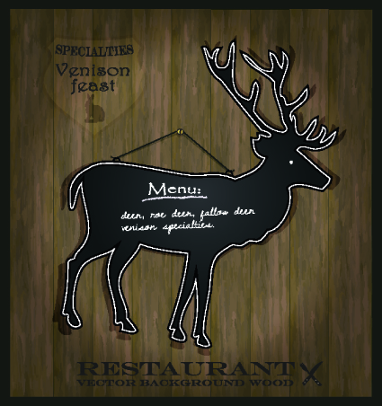 Blackboard restaurant menu on the wall vector 05 wall restaurant menu blackboard   