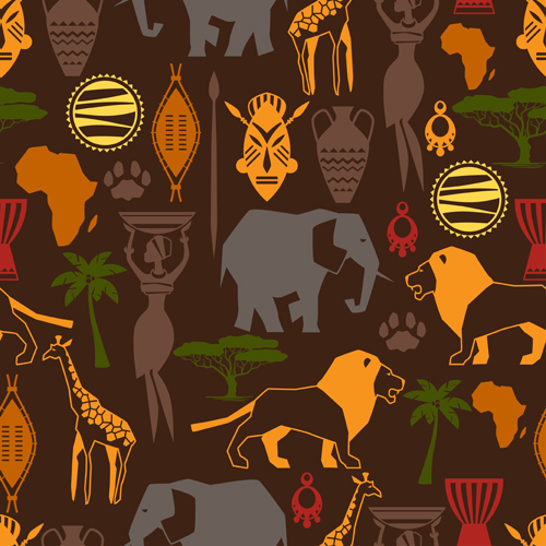 African style seamless vector pattern 04 vector pattern seamless pattern african   