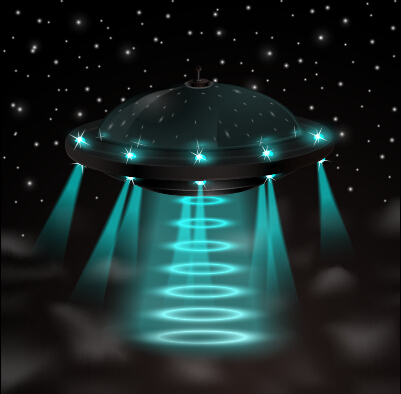 Concept UFO design elements background 03 UFO design elements concept   