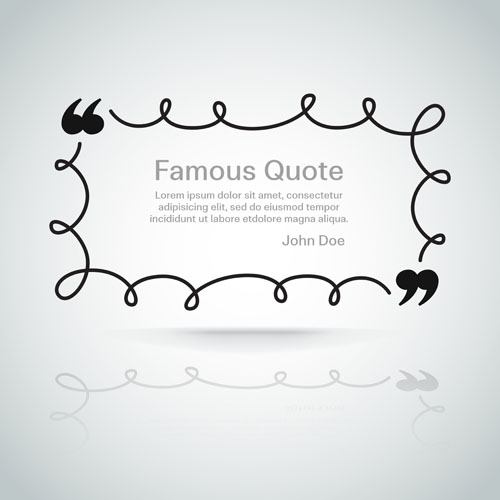 Text frames for quote vector 02 text quote frames for   