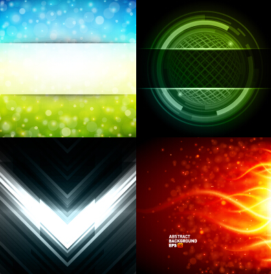 Colored abstract art background vectors set 17 colored background abstract art   