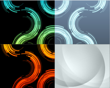 Colored abstract art background vectors set 08 colored background abstract art   