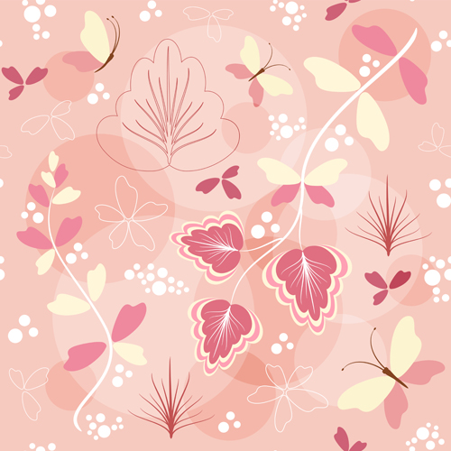 Simple flower pattern seamless vector 02 simple seamless pattern flower   