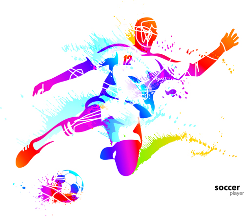 Colored sports elements vector art 02 sports Sport elements element colored   