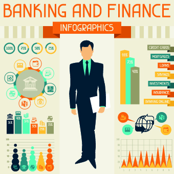 Vintage Banking and finance design vector 05 vintage finance banking   