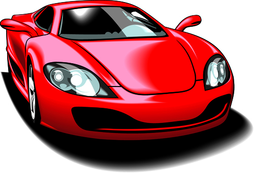 Colored Sport Car elements vector material 05 Sport Car Sport elements element colored car   