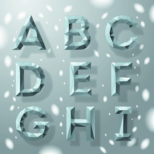 Creative geometric shapes alphabet vector graphic 03 vector graphic Shape Geometric Shapes Geometric Shape geometric creative alphabet   