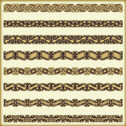 Ornament pattern borders vector material 03 pattern border pattern ornament borders   