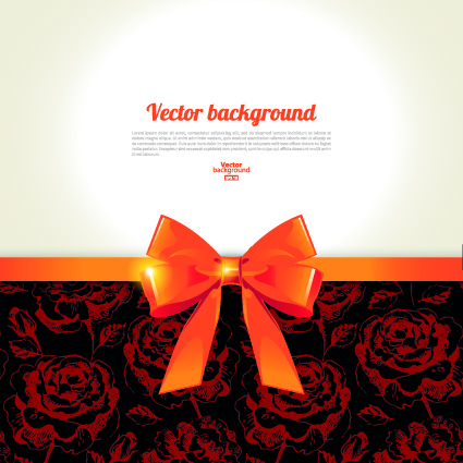 Beautiful bow with background vector 04 bow beautiful background vector background   