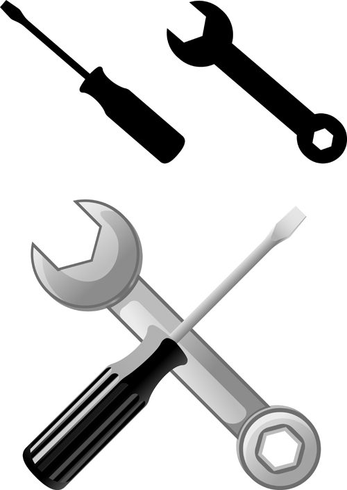 Realistic hardware tools vector graphic set 03 vector graphic tools tool realistic hardware   