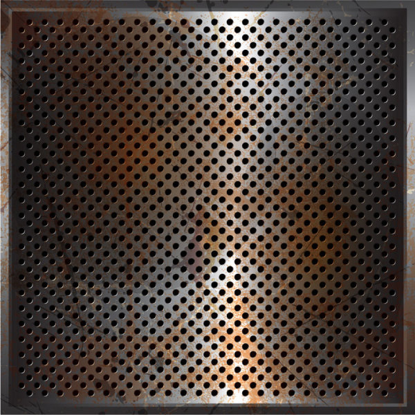 Metal perforated vector background 04 perforated metal   